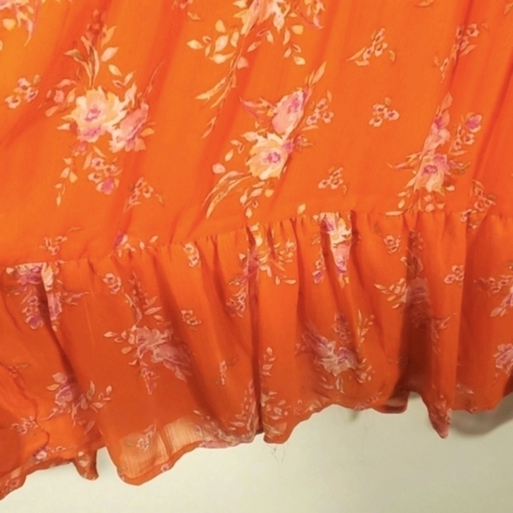 VINCE CAMUTO Orange THREE TIER DRESS SIZE 2XL NWTG - Picture 5 of 15